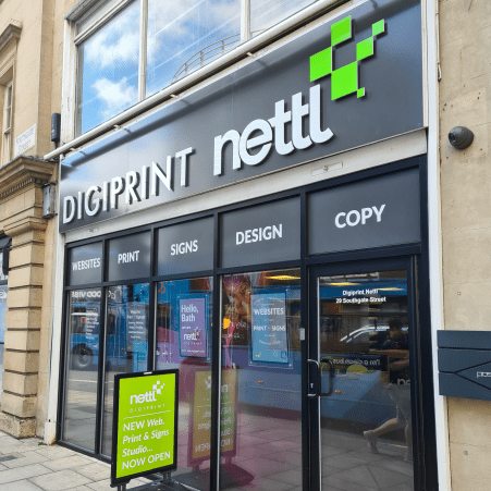 digiprint nettl bath shop front