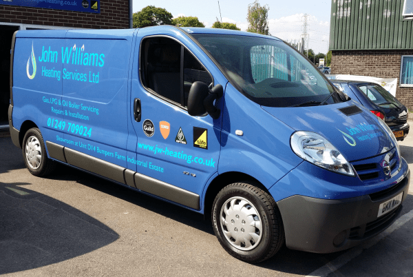 vivaro van graphics logo trades vehicle