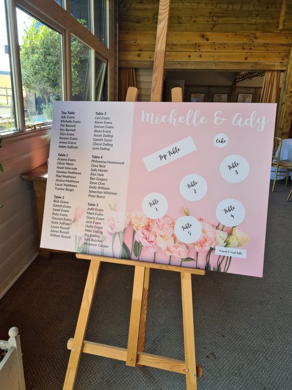 signs for wedding party and events welcome signs and seating plans