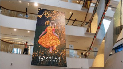 kavalan butterfly double sided banner