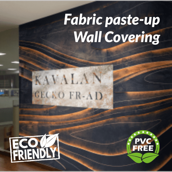 pvc free fabric paste up wall covering wall paper