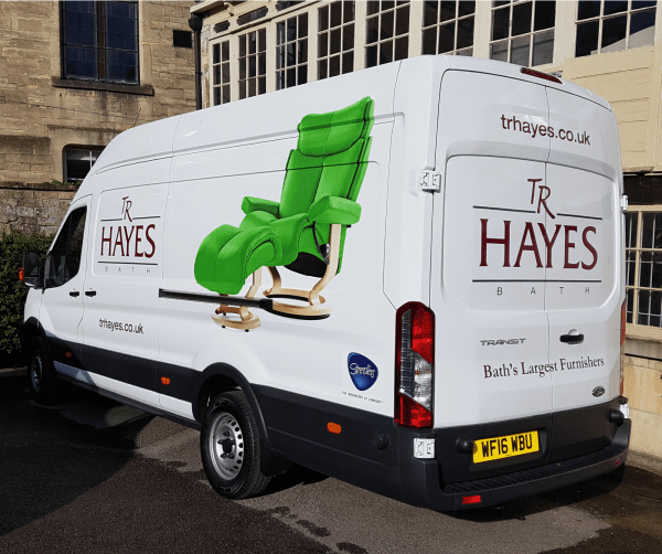 large van graphics and signs with logo and image