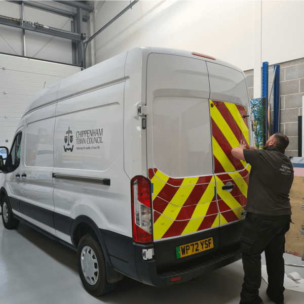 large size LWB van signs and graphics
